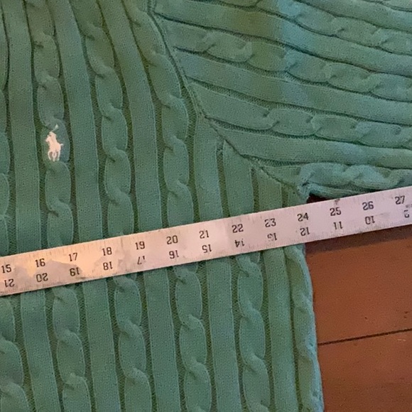 Polo by Ralph Lauren V-Neck Sweater in Green womens XXL - Picture 5 of 6